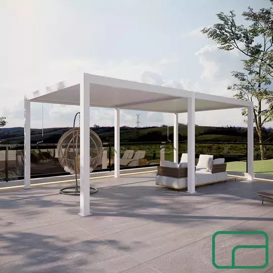King Pergola Gazebo Electric 3x8m