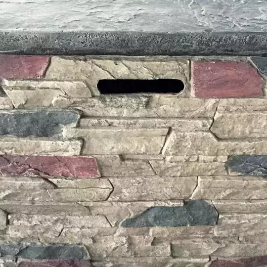 Stone Effect Gas Fire Pit