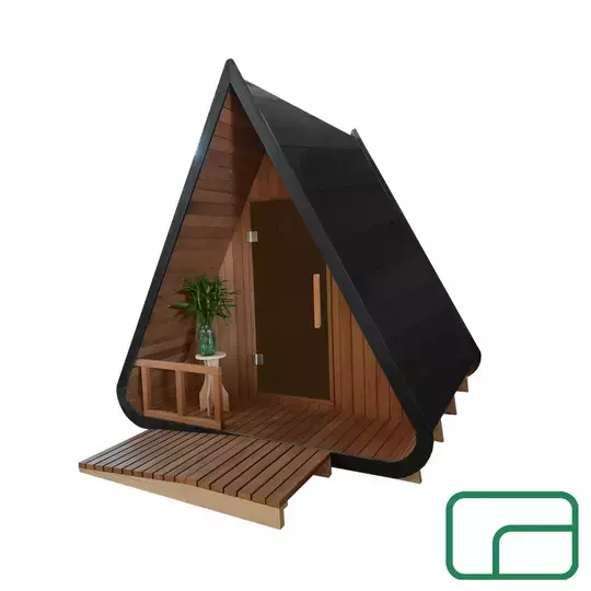 'The Cosy Timber Tent' Outdoor Steam Sauna - Electric Heater