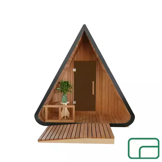 'The Cosy Timber Tent' Outdoor Steam Sauna - Electric Heater