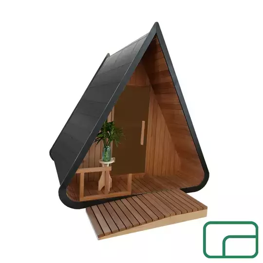 'The Cosy Timber Tent' Outdoor Steam Sauna - Electric Heater