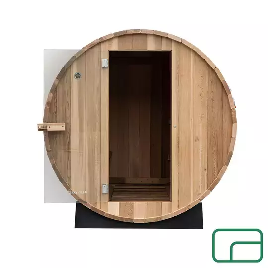 Off-Grid Electric Heated Barrel Sauna