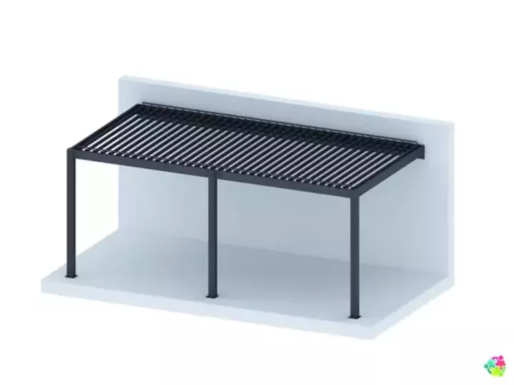 King Wall Mounted Pergola Electric 3x5m