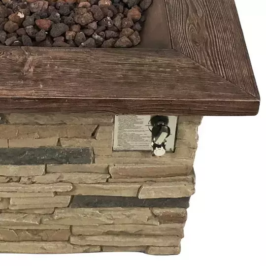 Stone Effect Gas Fire Pit