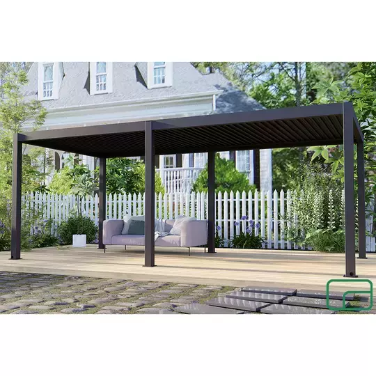 King Double Louver Aluminium Pergola