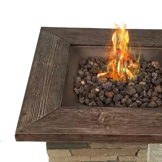 Stone Effect Gas Fire Pit