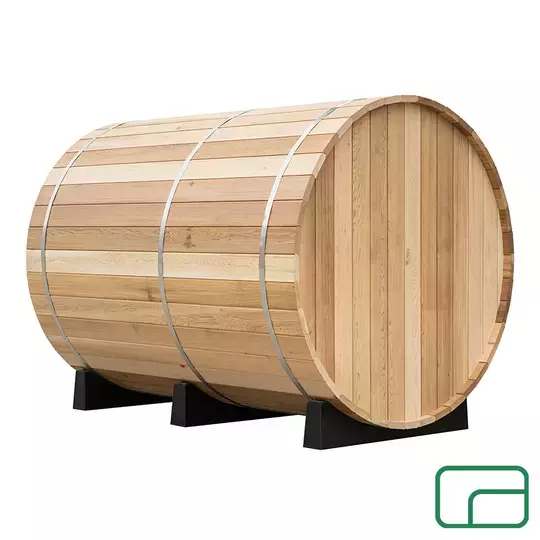 Off-Grid Electric Heated Barrel Sauna