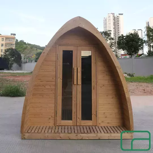 'The Off-Grid Alpine Arc' Sauna - Wood-Fired Stove