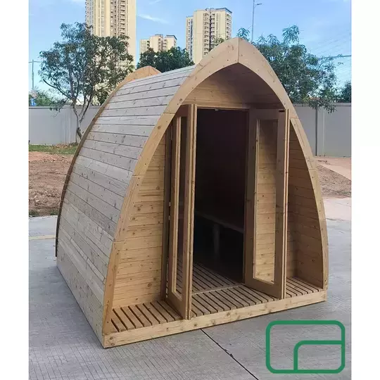 'The Off-Grid Alpine Arc' Sauna - Wood-Fired Stove