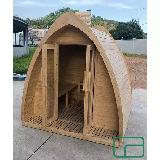 'The Off-Grid Alpine Arc' Sauna - Wood-Fired Stove