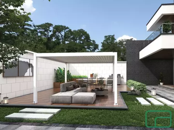 Queen Free Standing Pergola Electric 4x4m