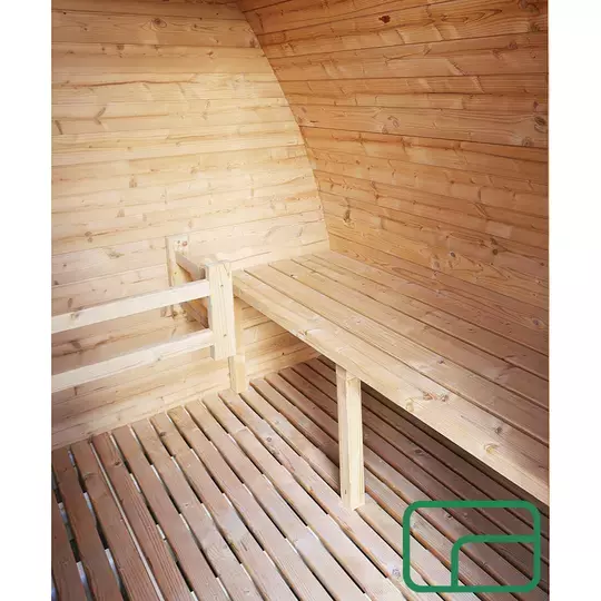 'The Off-Grid Alpine Arc' Sauna - Wood-Fired Stove