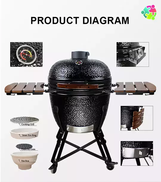 Kamado BBQ 21" (55cm) Grill