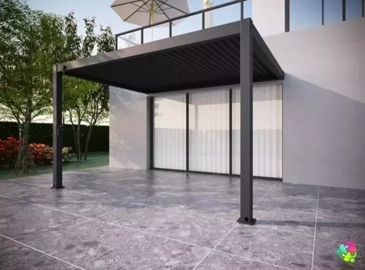 Wall Mounted Pergola Gazebo 3x4m