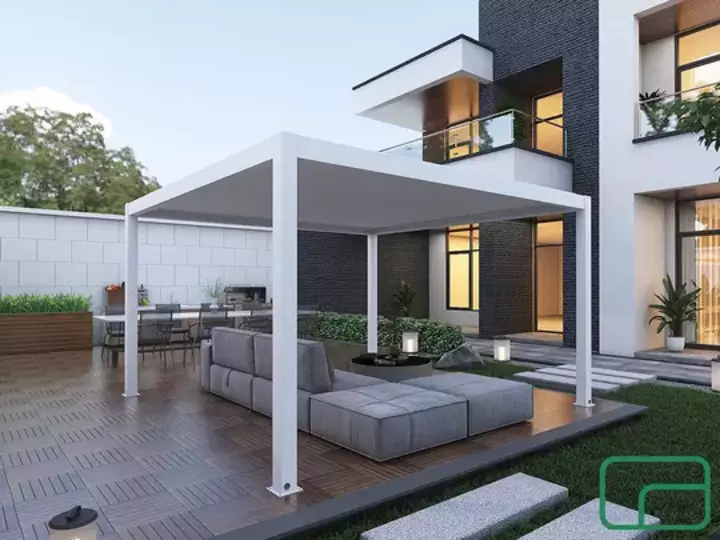 Queen Free Standing Pergola Electric 4x4m