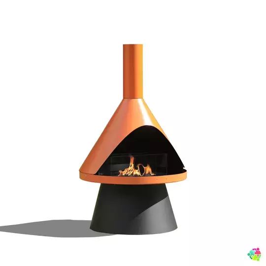 Pyramid Outdoor Fireplace