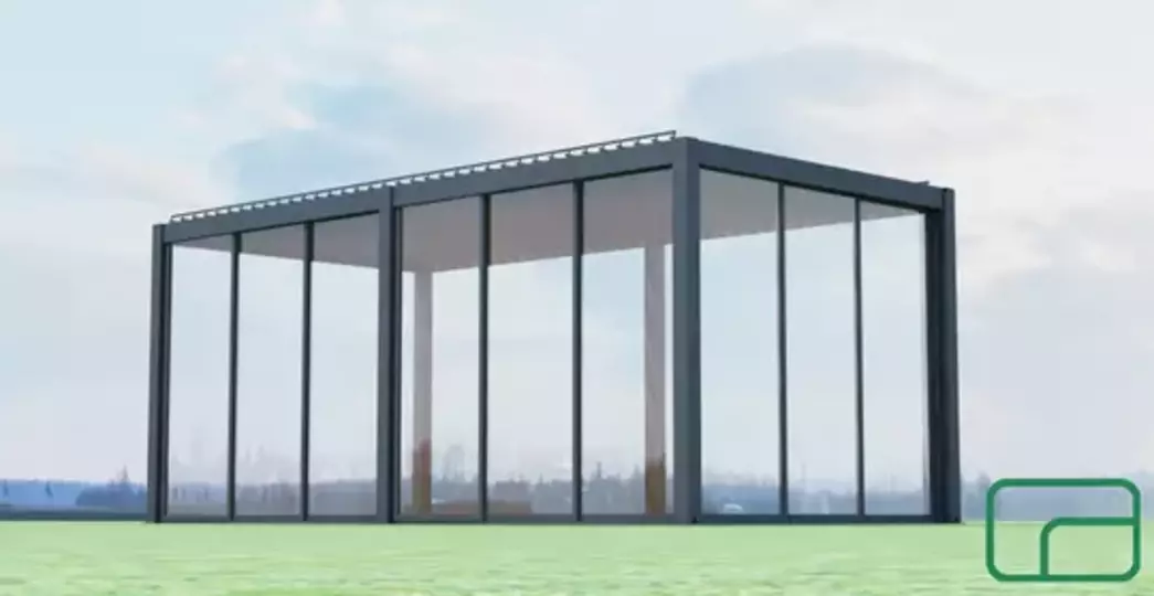 Pergola Glass Sliding Doors 8m