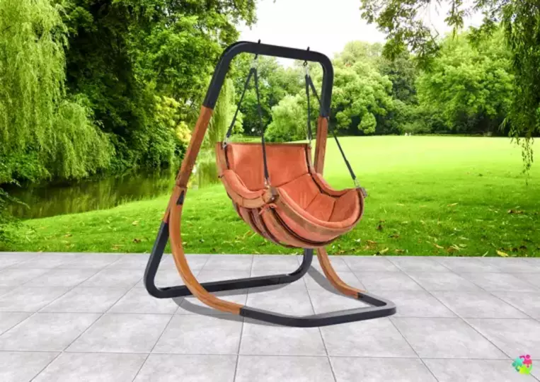 Wooden Single Swing Chair