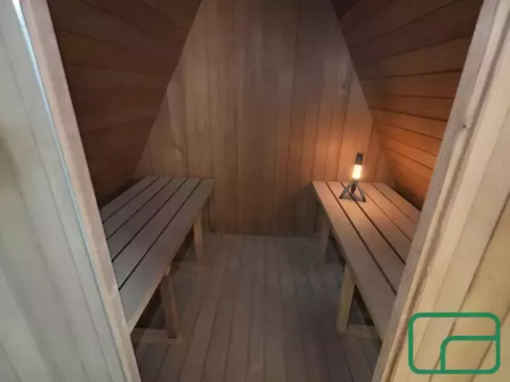 'The Cosy Timber Tent' Outdoor Steam Sauna - Electric Heater