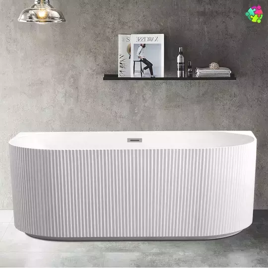 Back to wall bath