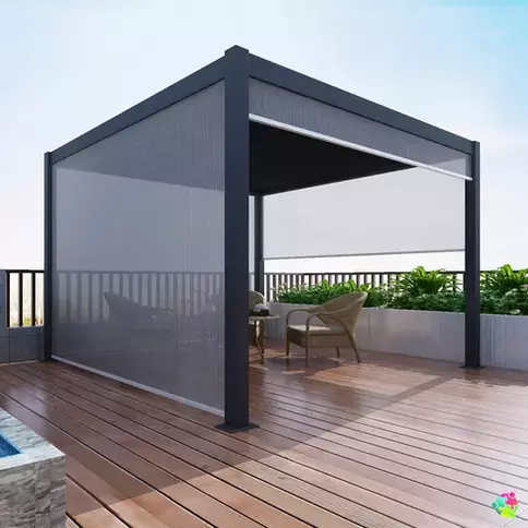  Pergola ペルゴラ　2枚セット ガーデンファニチャー 天然木製 190 1台 埋め込み金具セット