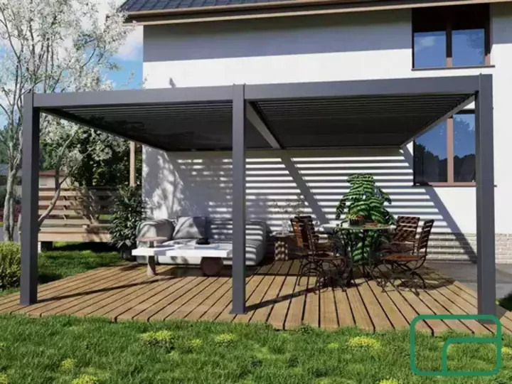 Queen Wall Mounted Pergola Electric 4x5m