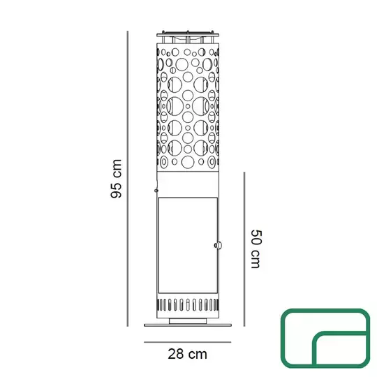 Pellet Steel Outdoor Heater