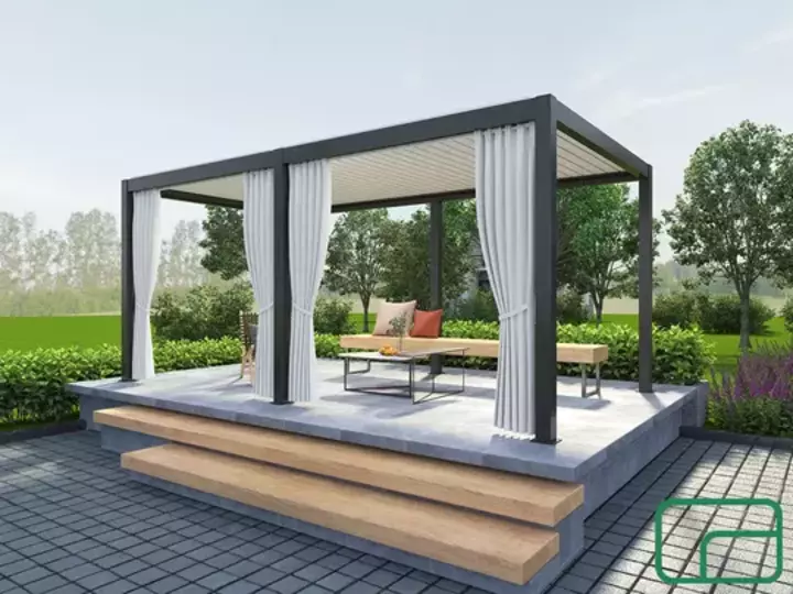 King Pergola Gazebo 3x6m
