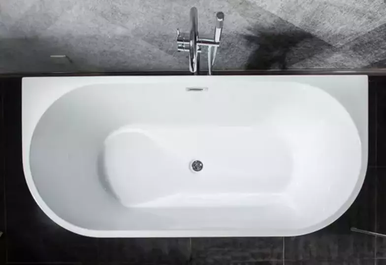 Back to wall bath