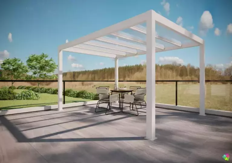 Free Standing Polycarbonate Pergola 3x3m