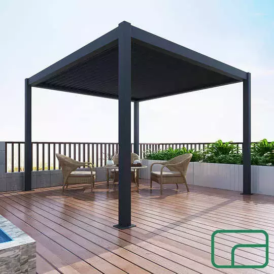 Aluminium Pergola Gazebo Electric 3x4m