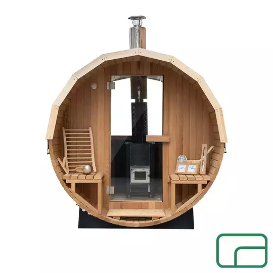 Off-Grid Barrel Sauna - Wood-Fired