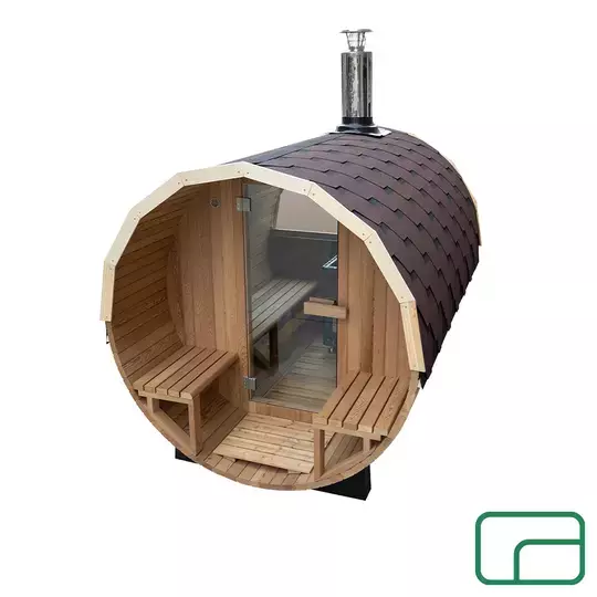 Off-Grid Barrel Sauna - Wood-Fired