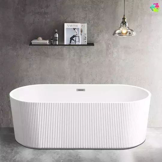 Fluted Freestanding Bath