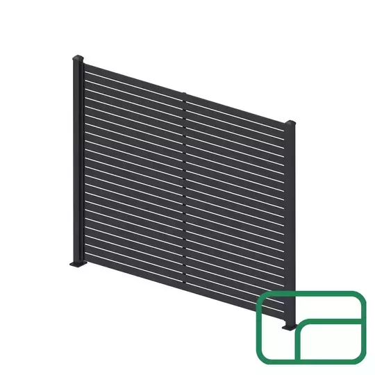 Slat Fence Panel 2.4x1.2m