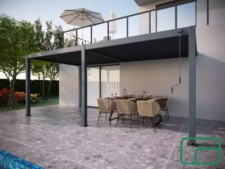 King Wall Mounted Pergola 3x5m