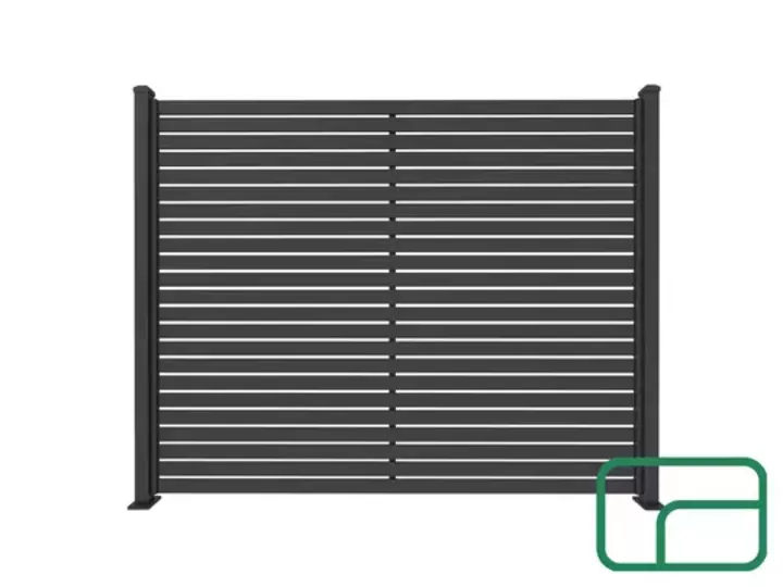 Slat Fence Panel 2.4x1.2m