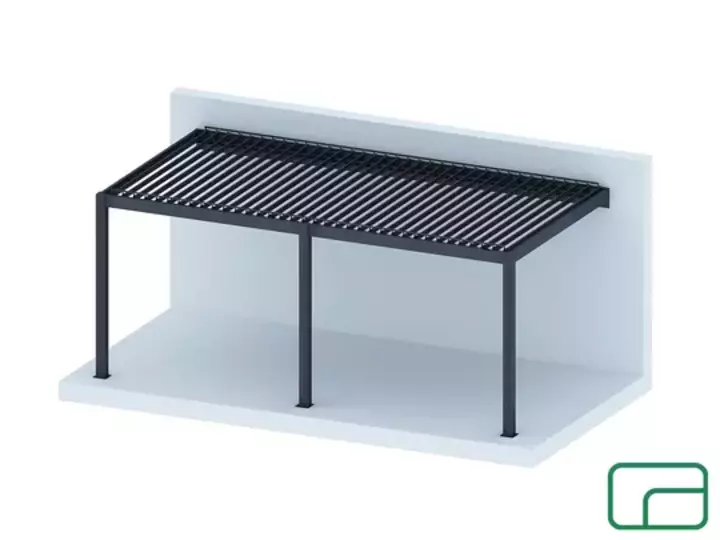 King Wall Mounted Pergola Electric 3x5m