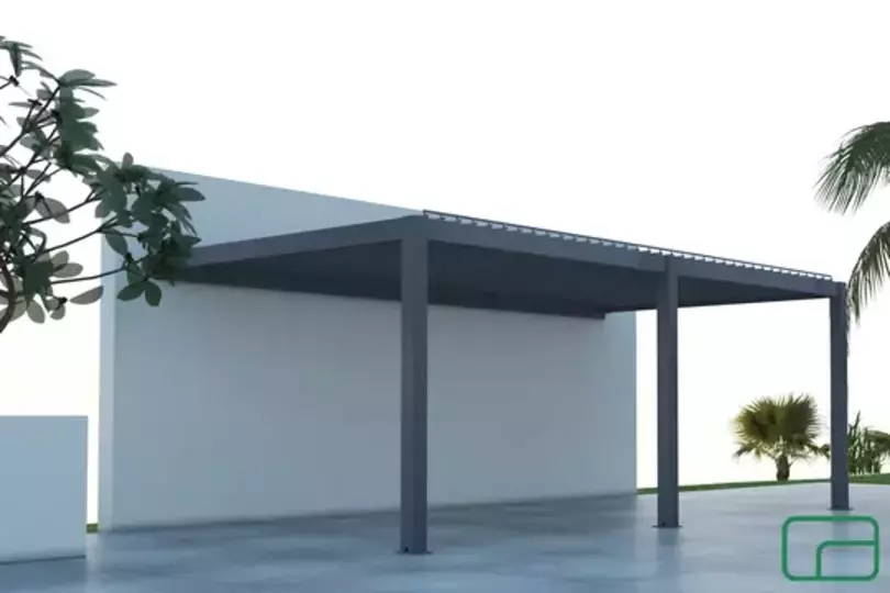 King Wall Mounted Pergola Electric 3x5m