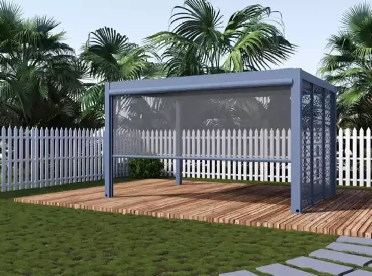 Drop Screen for 4x8 King Pergola