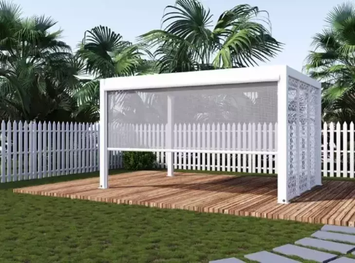 Drop Screen for 4x8 King Pergola