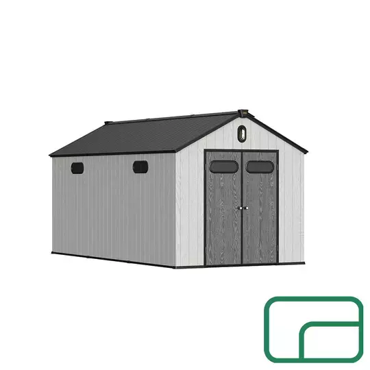 Garden Shed with Gable Roof 8'x16'ft