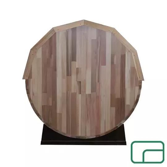 Off-Grid Wood-Fired Barrel Sauna
