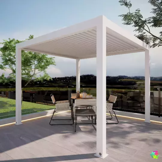 Aluminium Pergola Gazebo Electric 3x4m