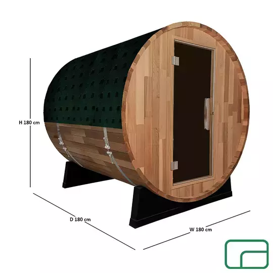 Off-Grid Wood-Fired Barrel Sauna