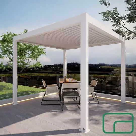 Aluminium Pergola Gazebo Electric 3x3m