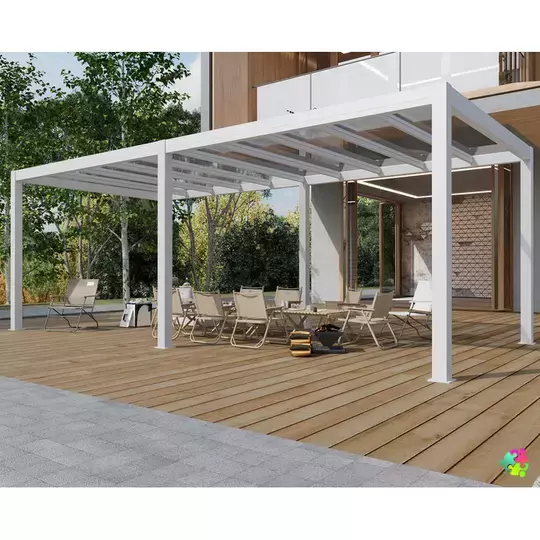 King Free Standing Polycarbonate Pergola 3x6m