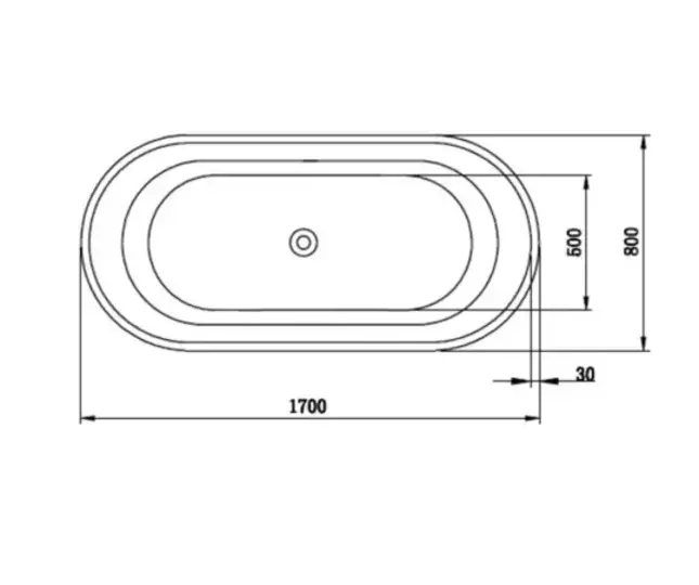 Traditional Oval freestanding bath