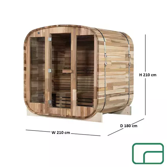 Cube Sauna - Wood-Fired